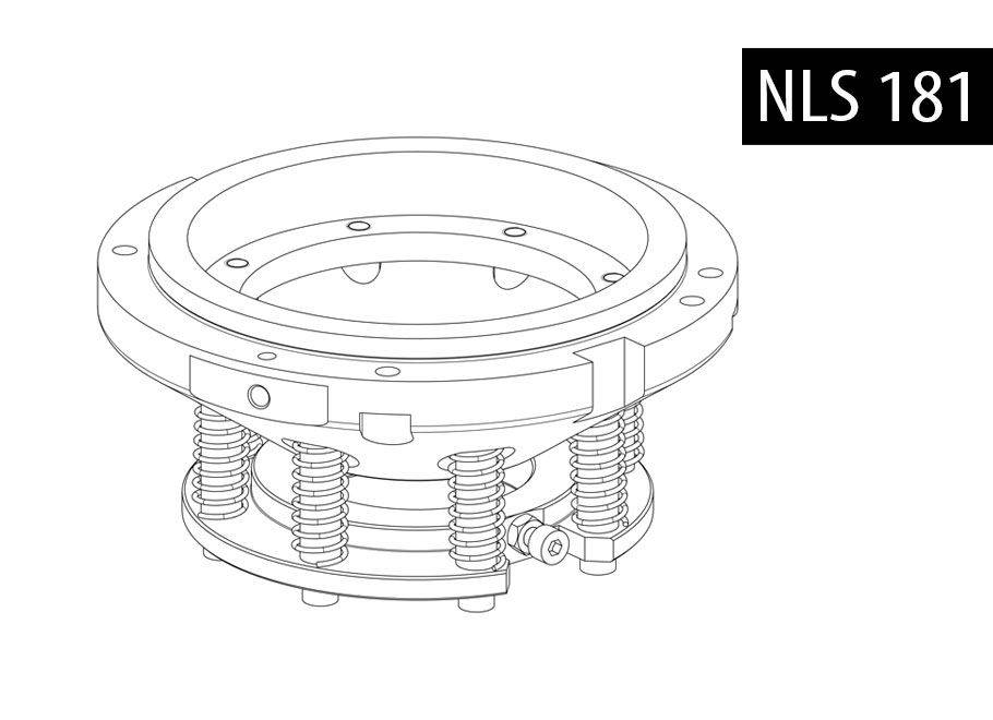 BalTec 用于下支架 NLS 的图形图像，带螺旋弹簧，适用于 151、181 和 181R 型机器