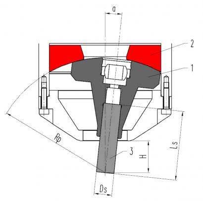 带成型工具的径向铆头的BalTec图形