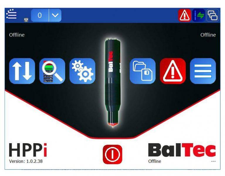 BalTec hppi 电脑软件起始图