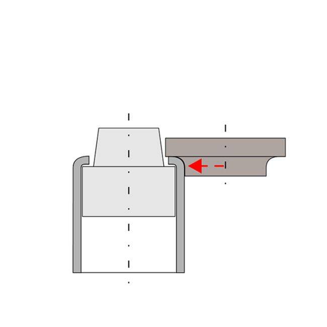 BalTec图形，用于插入工件的铰接辊成型