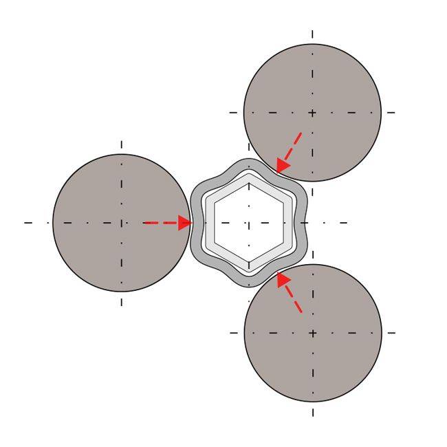 用于压接顶视图的 BalTec 图形